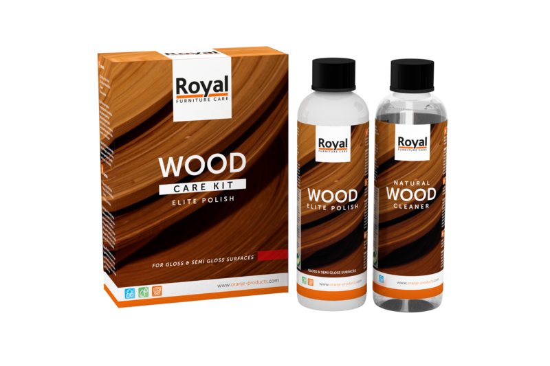 Wood Care Kit voor glanzend en zijdeglans gelakt hout