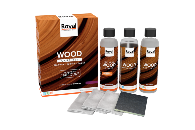 Wood Care Kit voor onbehandeld hout, meubels, parket en vloerdelen